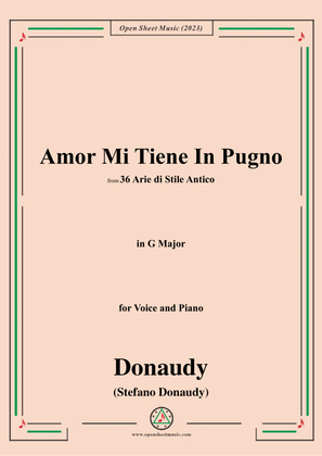 Donaudy-Amor Mi Tiene In Pugno,in G Major