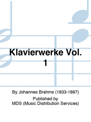 Book cover for Klavierwerke Vol. 1