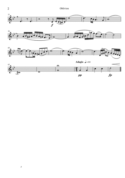 Oblivion - Brass quintet - Piazzolla