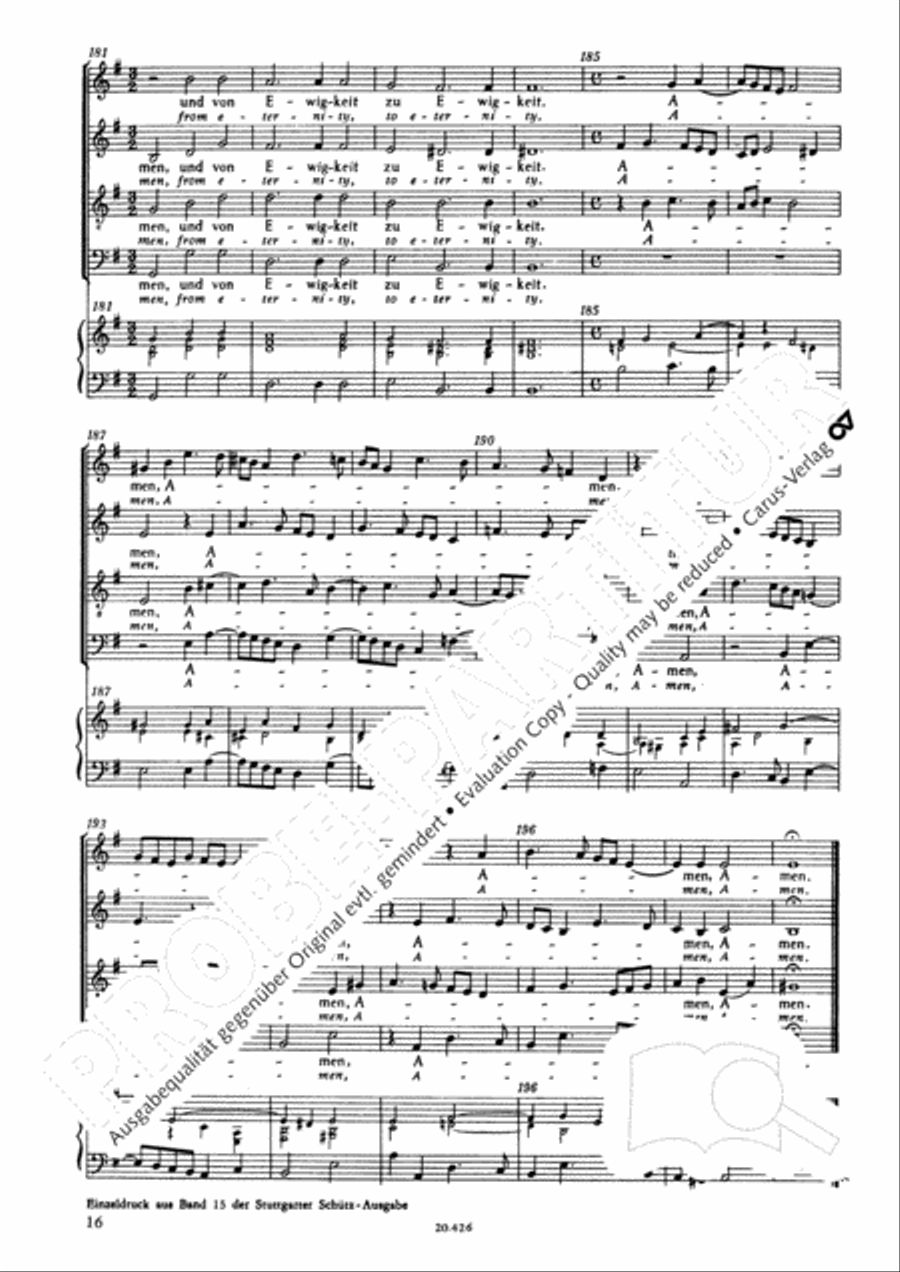 Magnificat (Meine Seele erhebt den Herrn); Ehre sei dem Vater Score scores gallery preview page 18