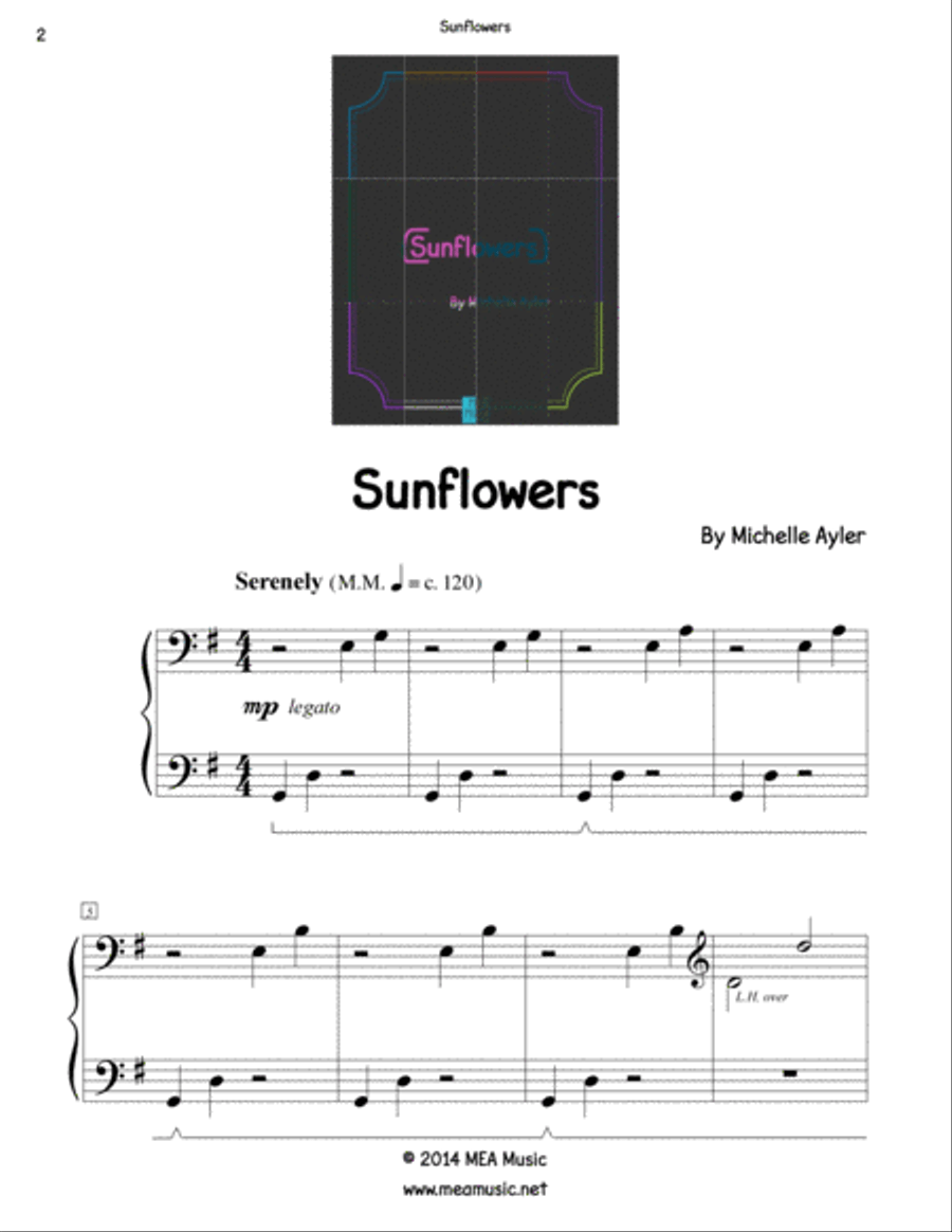 Sunflowers Piano Method scores gallery preview page 2