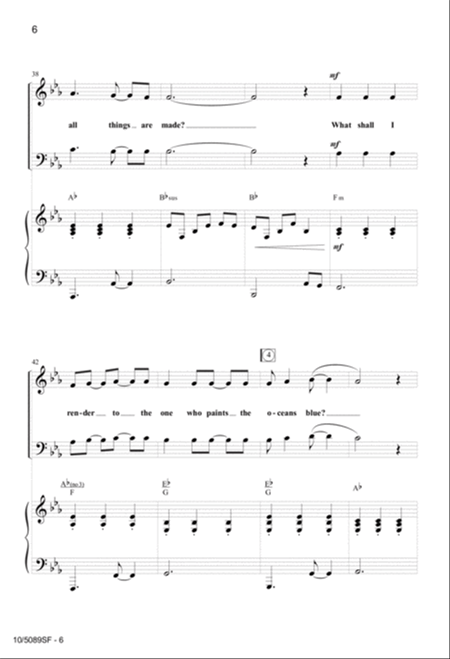 Cup of Salvation 4-Part scores gallery preview page 5