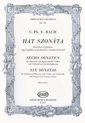 6 Sonatas-cl/bsn