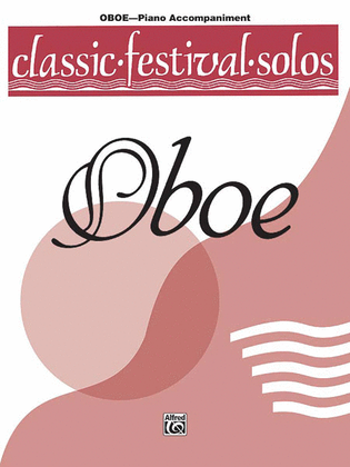 Book cover for Classic Festival Solos (Oboe), Volume 1