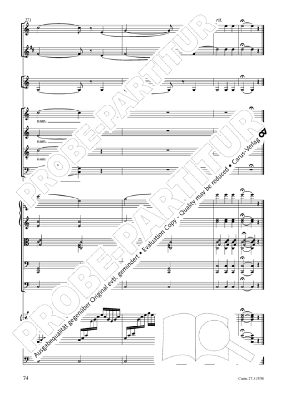 Requiem in C major 4-Part scores gallery preview page 77