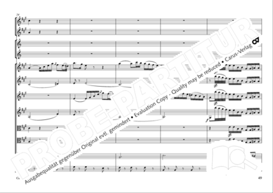 Concertone in D major Horn scores gallery preview page 50
