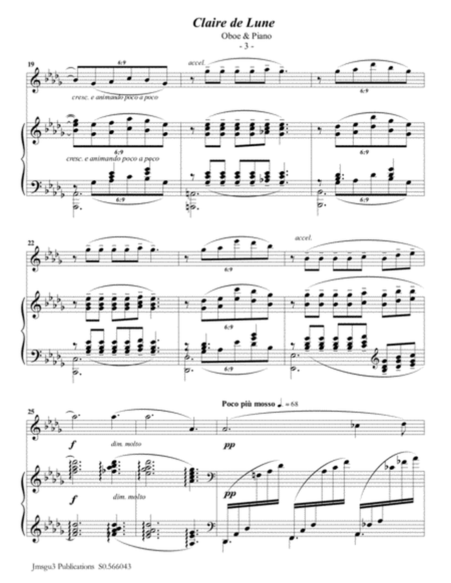 Debussy: Claire de Lune for Oboe & Piano image number null