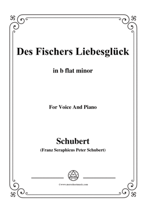 Schubert-Des Fischers Liebesglück,in b flat minor,D.933,for Voice and Piano