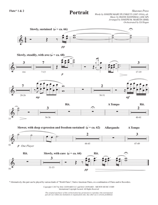 Portrait (Large Ensemble) (arr. Joseph M. Martin) - Flute 1 & 2
