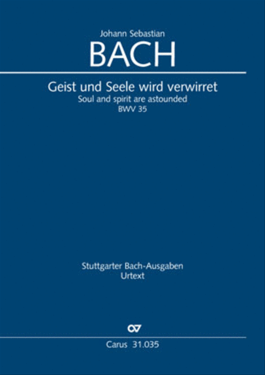 Soul and spirit are astounded (Geist und Seele wird verwirret) English Horn scores gallery preview page 1