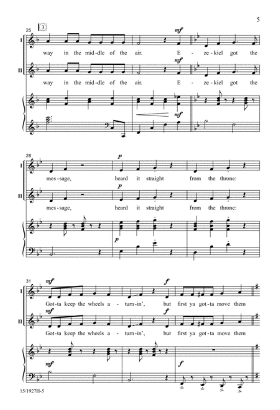 Ezekiel! 2-Part scores gallery preview page 4