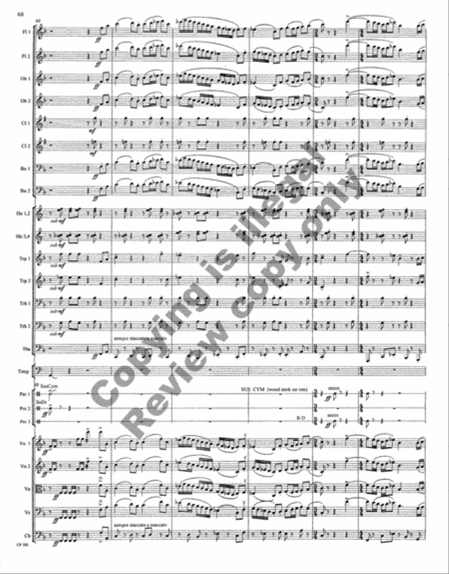 Symphony No. 1 Full Orchestra scores gallery preview page 70