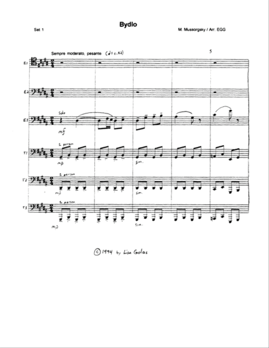 Bydlo Euphonium scores gallery preview page 2