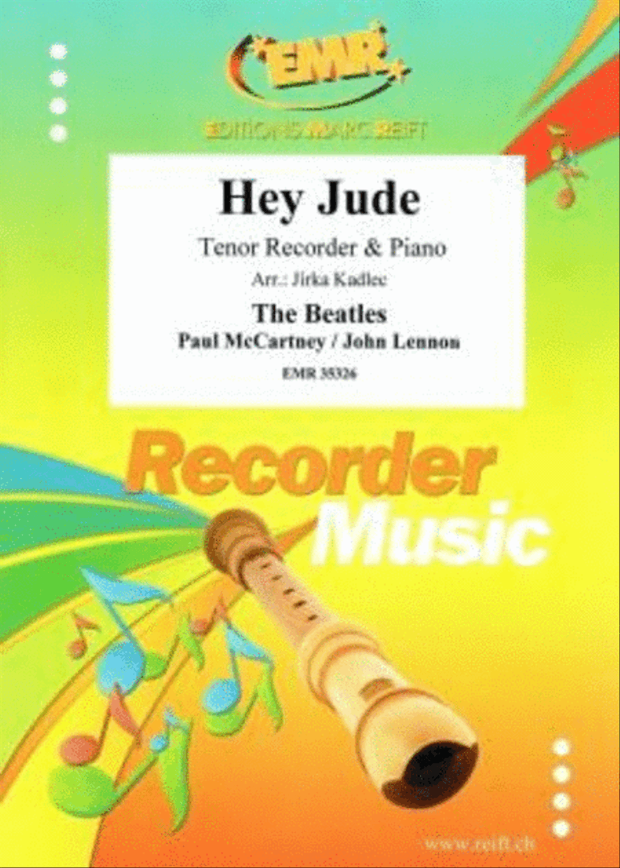 Hey Jude Tenor Recorder scores gallery preview page 1