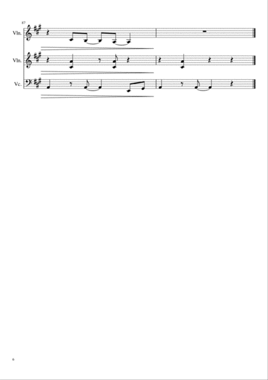 Stand By Me String Trio scores gallery preview page 6