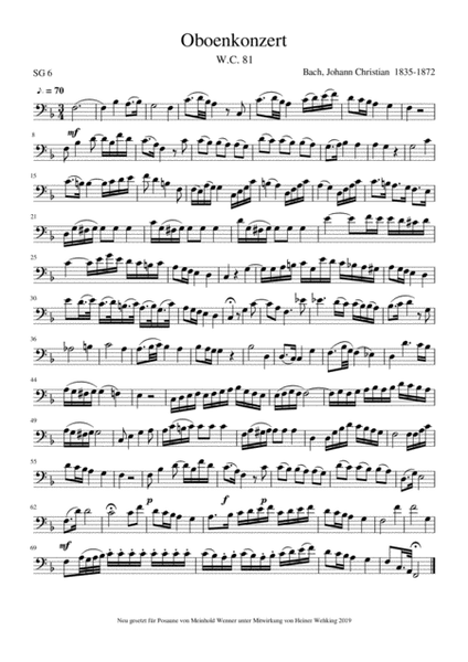20 Pieces Grade 6 (of 6 - easy to difficult) Stücke Trombone Solo Posaune Soli Stück Stücke Piece