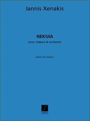 Nekuia Choeur Et Orchestre Partie Choeur
