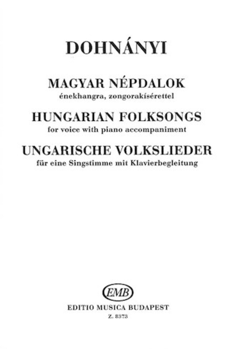 Hungarian Folk Songs-vx/pno