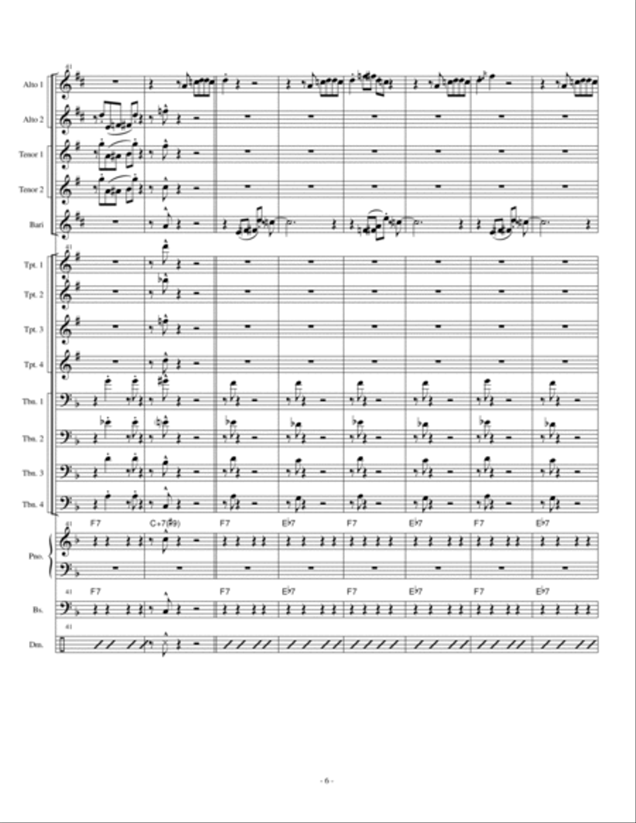 Camisa Negra Jazz Ensemble scores gallery preview page 6