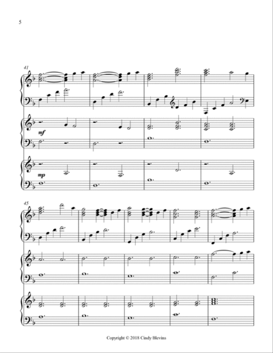 Alanna's Daughters, for Harp Trio Harp scores gallery preview page 6