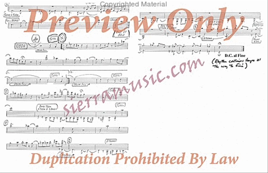 Three Thoughts Jazz Ensemble scores gallery preview page 4