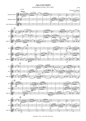ALLEGRO from Sonata a tre Op. I, No. I