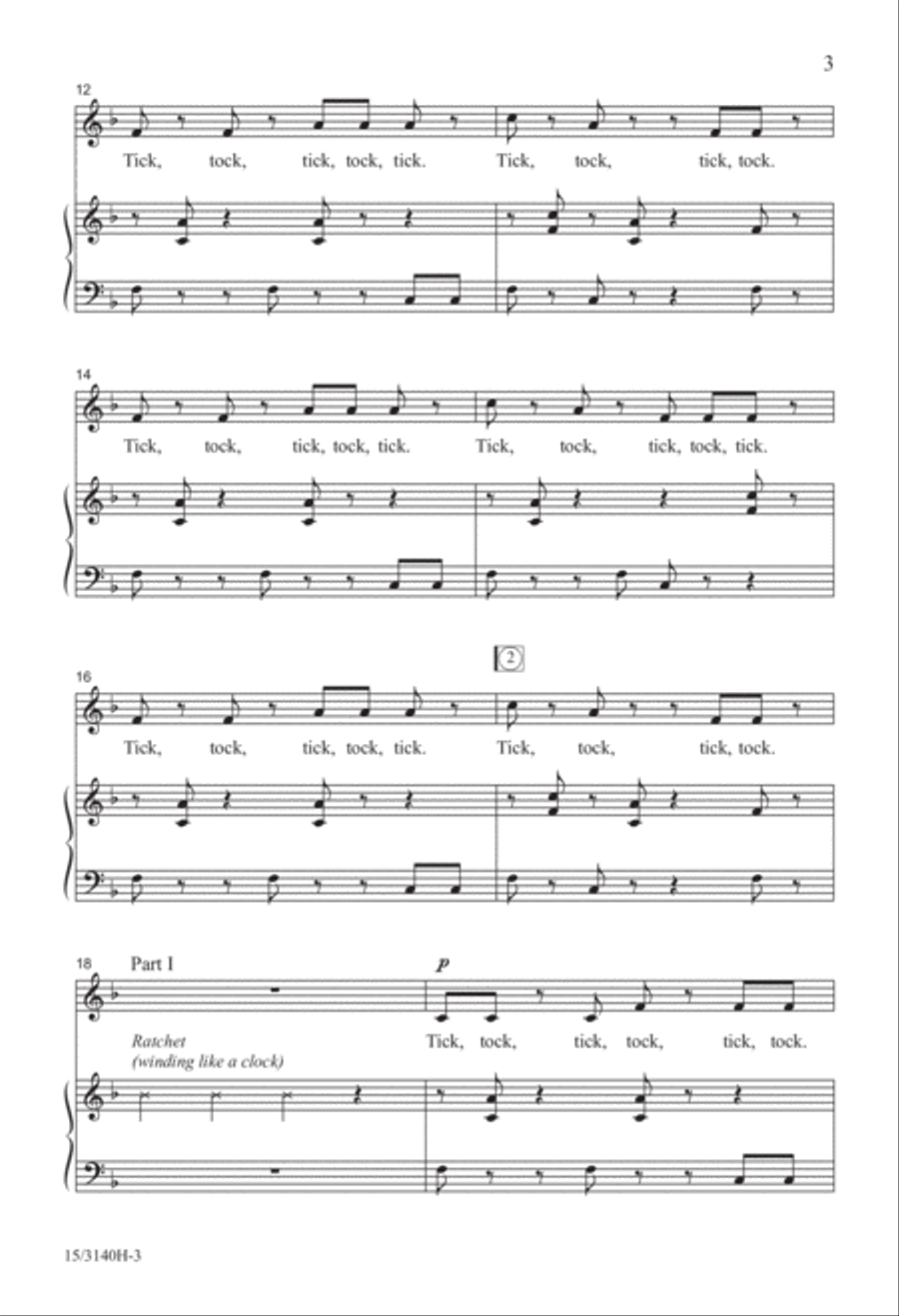 Just Like Clockwork! 2-Part scores gallery preview page 3