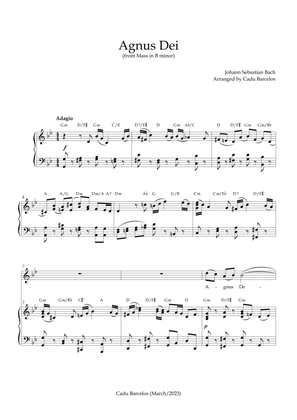 Agnus Dei - Mass B Minor BACH - G minor Chords