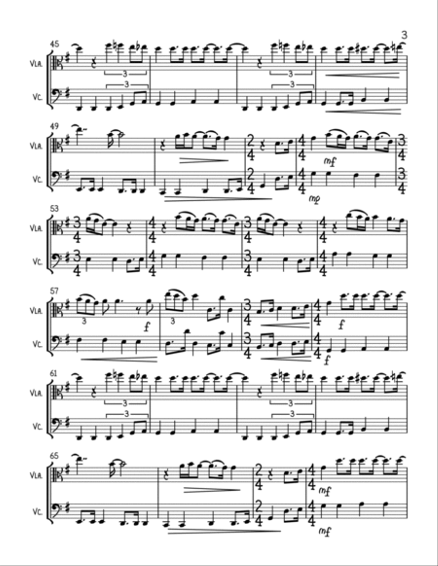 All You Need Is Love String Duet scores gallery preview page 3