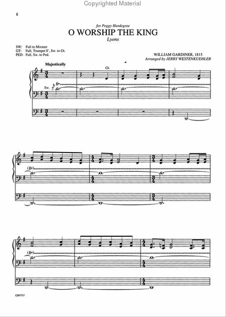 Seven Majestic Hymn Introductions, Volume 2 Organ scores gallery preview page 4