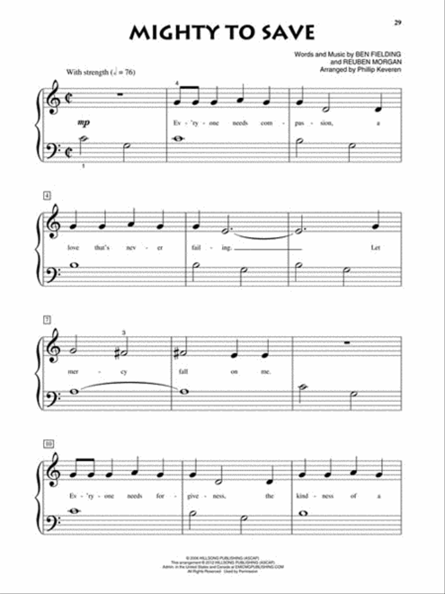 Everlasting God Easy Piano scores gallery preview page 4