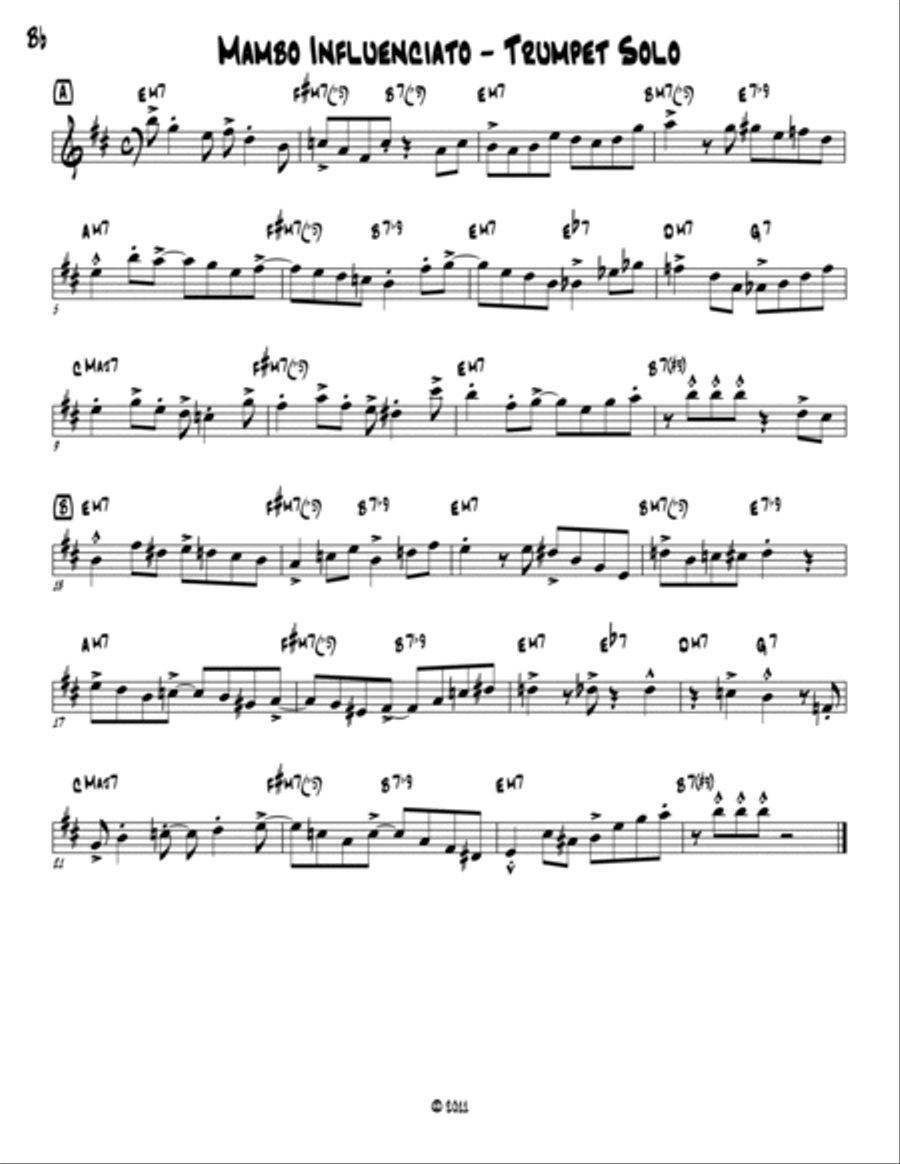 Mambo Influenciado Jazz Ensemble scores gallery preview page 4