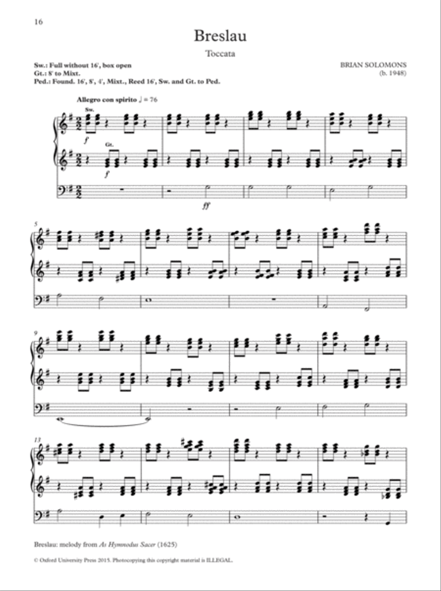 Oxford Hymn Settings for Organists: Lent and Passiontide Organ Solo scores gallery preview page 5