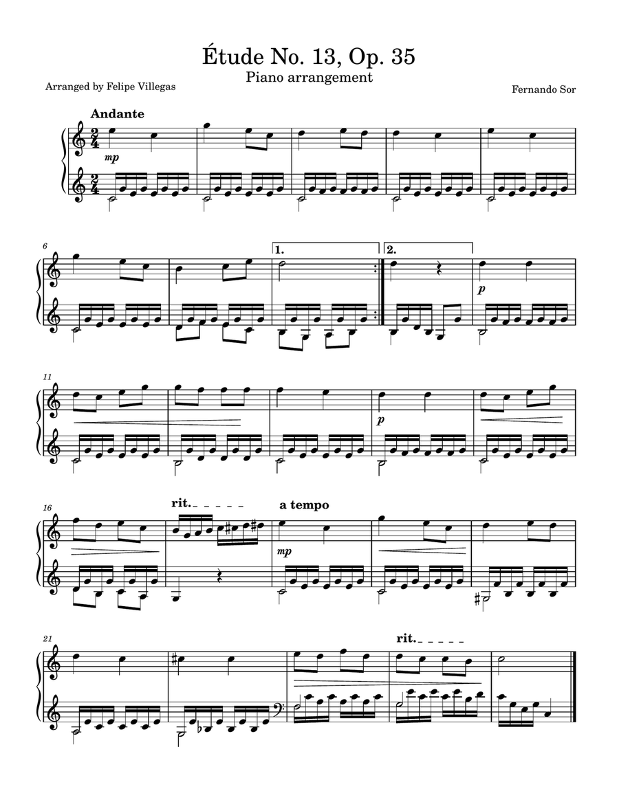 Étude No. 13, Op. 35