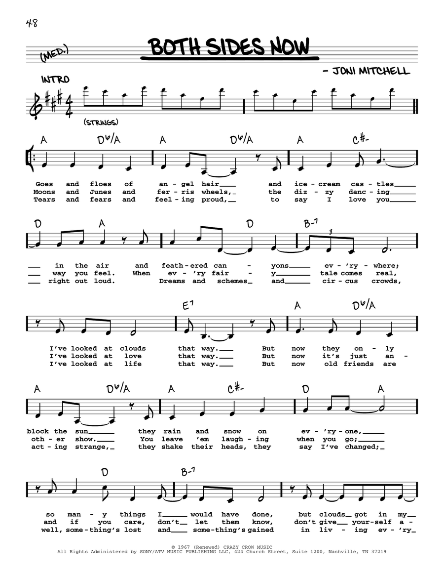 Both Sides Now Voice scores gallery preview page 1