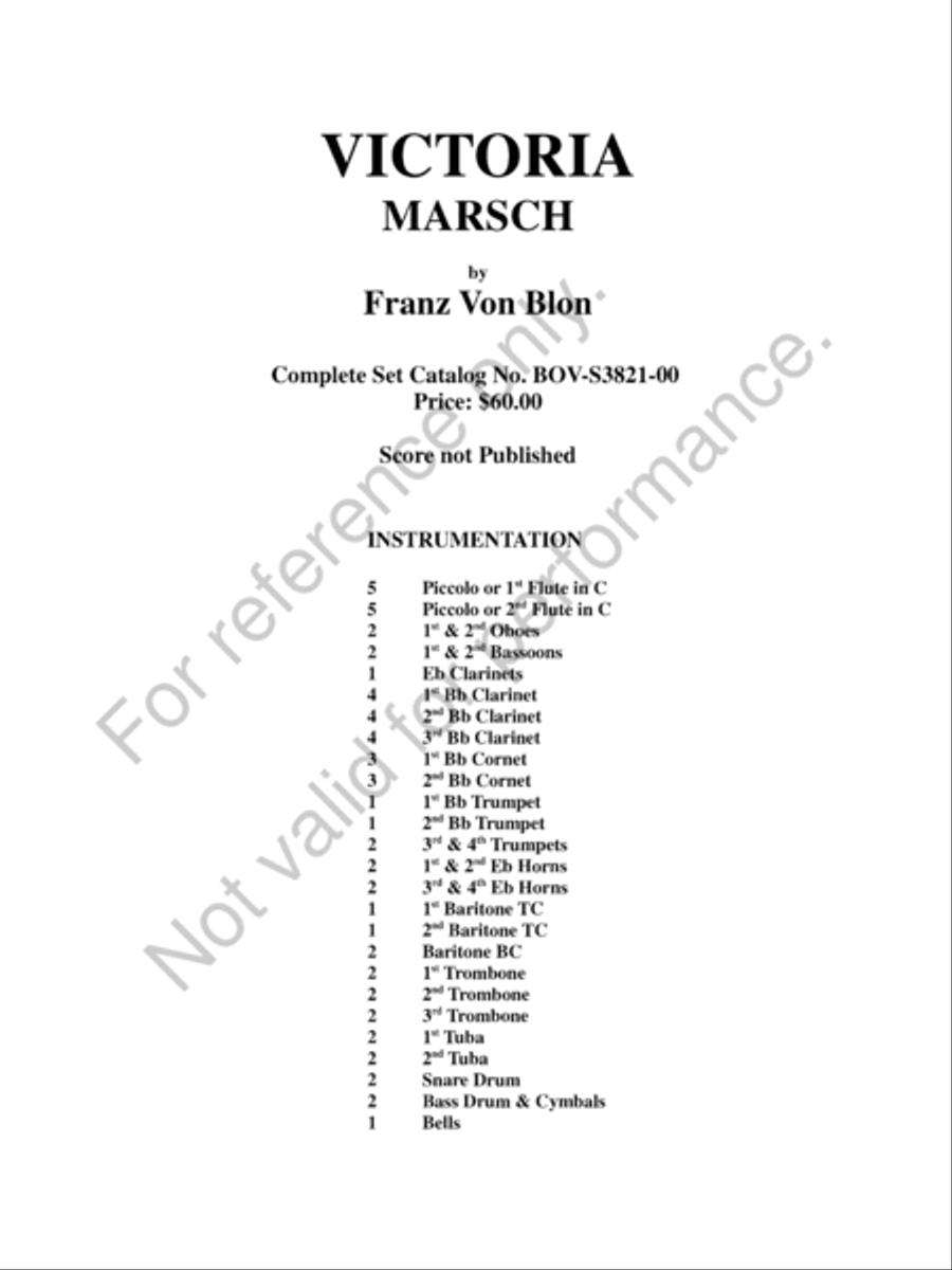 Victoria Concert Band scores gallery preview page 2