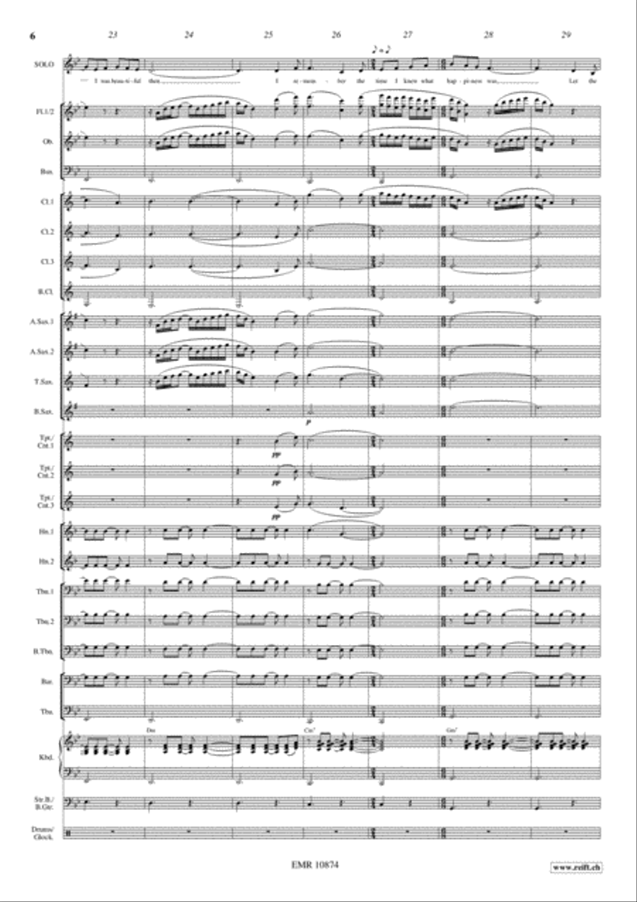 Memory Concert Band scores gallery preview page 7