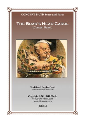 Book cover for The Boar's Head Carol - Concert Band Score and Parts PDF