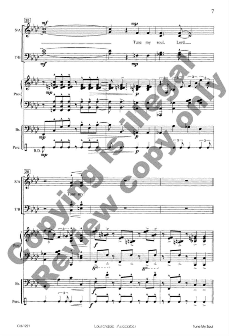 Tune My Soul (Choral Score)