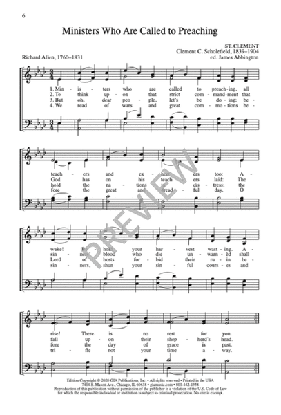 Seven Hymns by African American Methodist Bishops