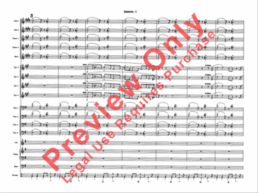 Sing, Sing, Sing Jazz Ensemble scores gallery preview page 5