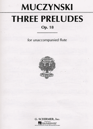 Book cover for Three Preludes, Op. 18