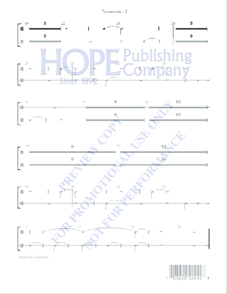 O Little Town of Bethlehem Handbell Choir scores gallery preview page 2