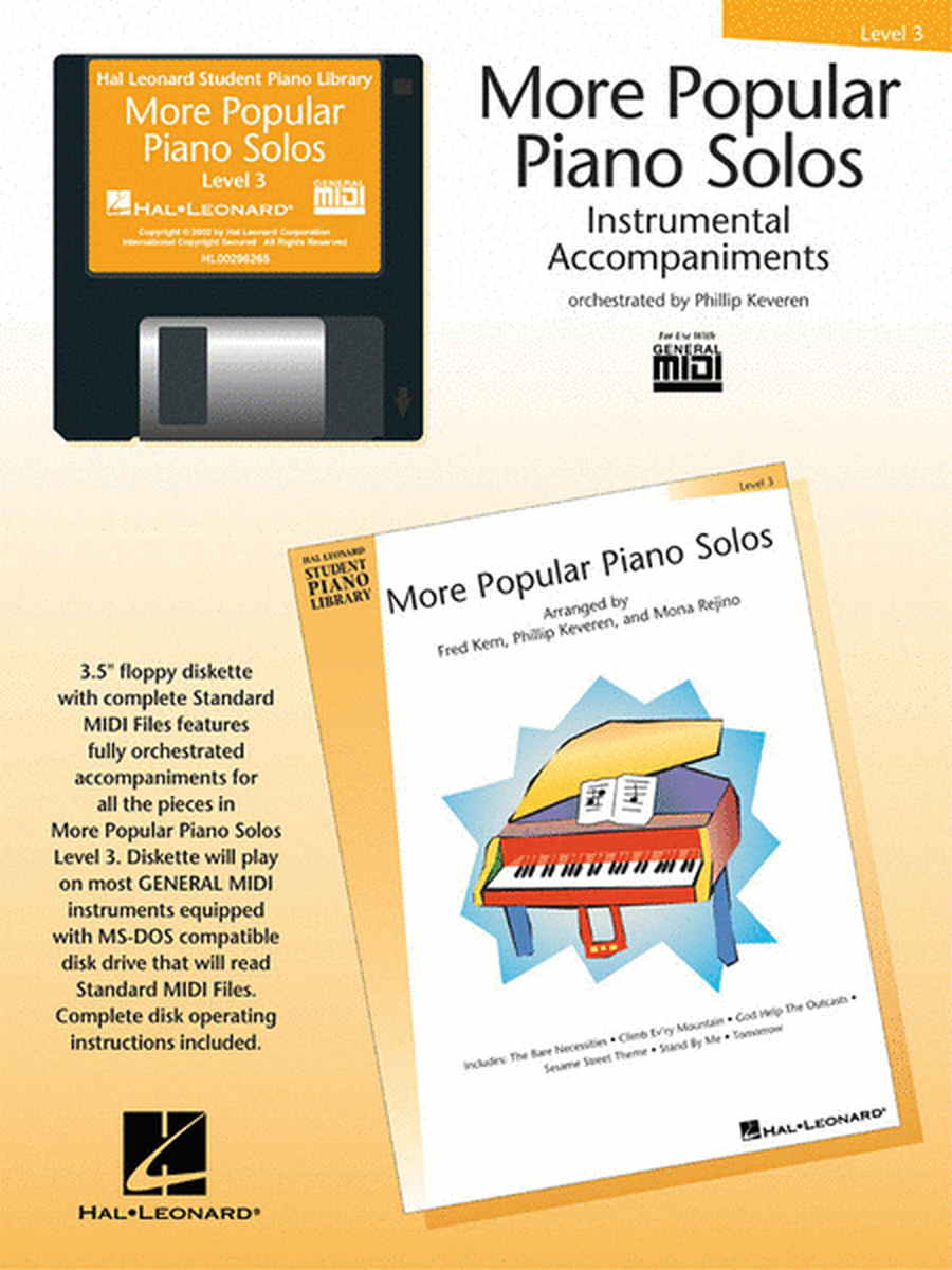 More Popular Piano Solos - Level 3 - GM Disk