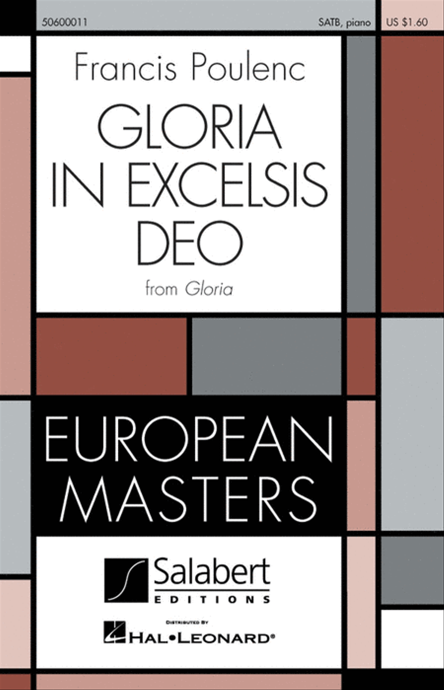 Gloria in Excelsis Deo (from Gloria) 4-Part scores gallery preview page 1