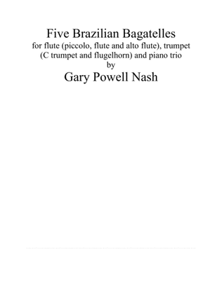Book cover for Five Brazilian Bagatelles