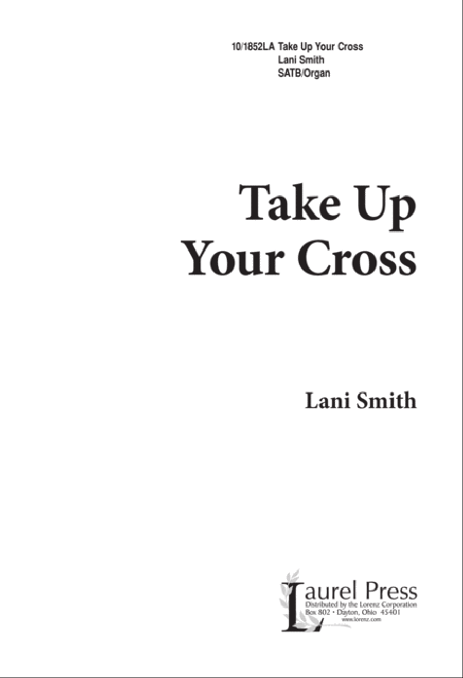 Take Up Your Cross 4-Part scores gallery preview page 1