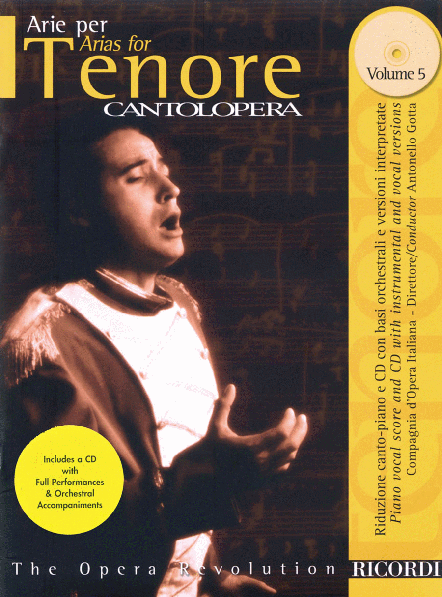 Book cover for Arias for Tenor - Volume 5