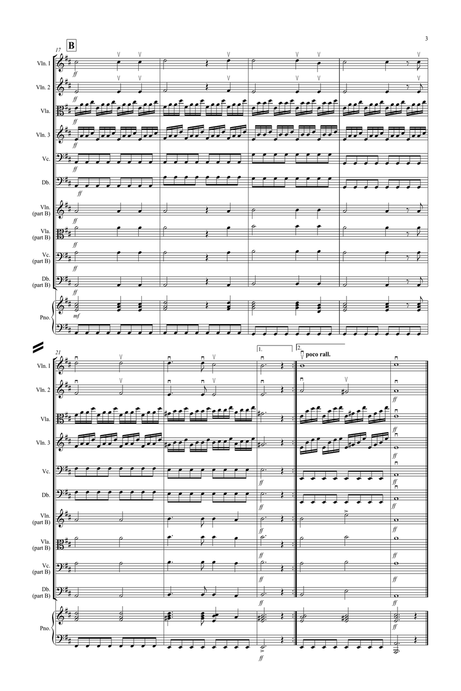Zadok the Priest for Beginner and Advanced String Orchestra String Orchestra scores gallery preview page 3
