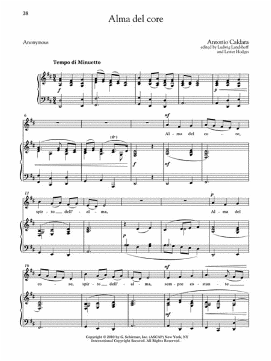 28 Italian Songs & Arias of the 17th & 18th Centuries Low Voice scores gallery preview page 8